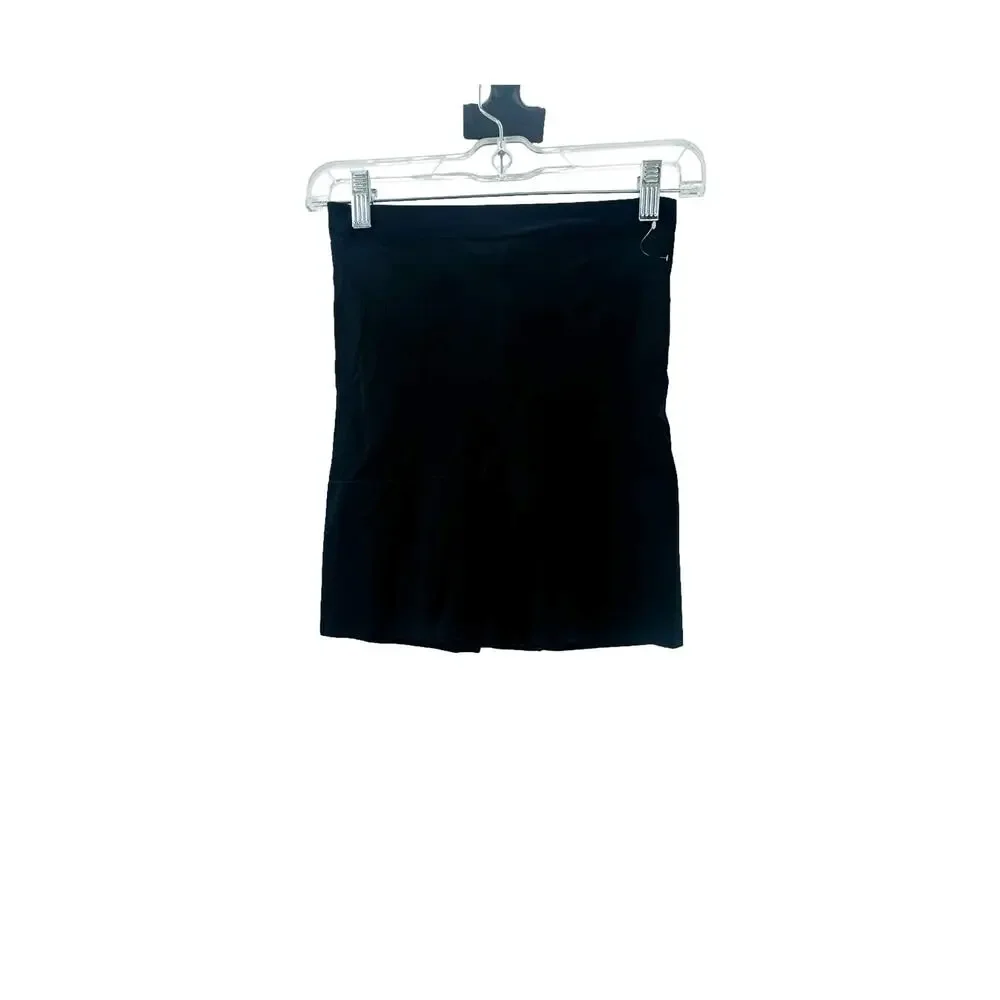 Spanx Seamless Mid Thigh Shaping Shorts High Waist Black Size L NWOT